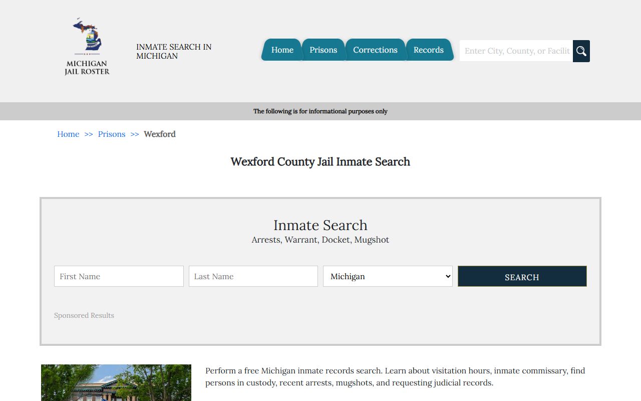 Wexford County jail mugshots roster